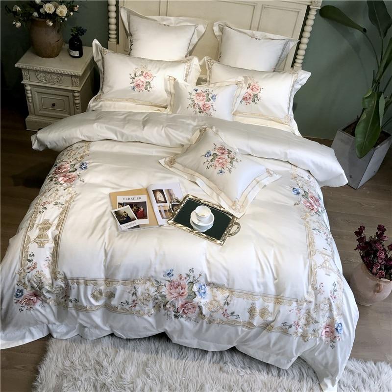 Vintage Rose Duvet Cover Set (Egyptian Cotton, 600 TC)