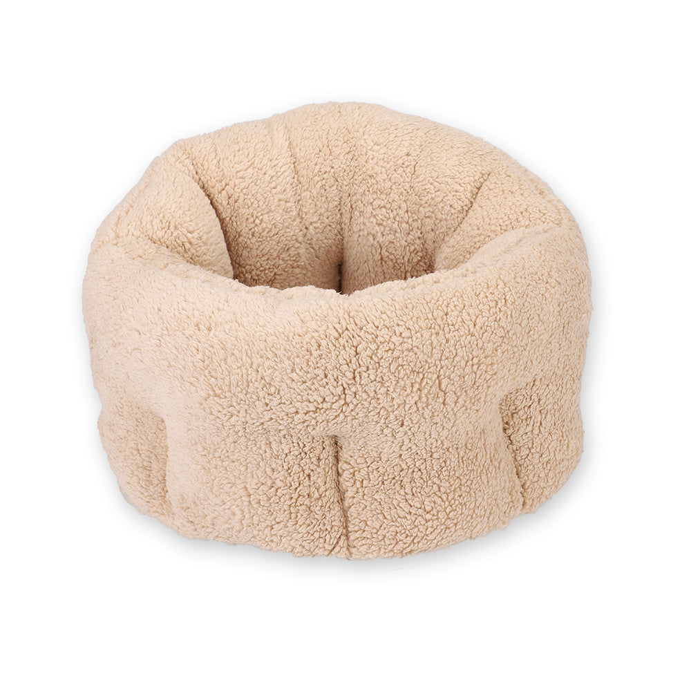 Cozy Cotton Cottage: Washable Wool Pet Bed