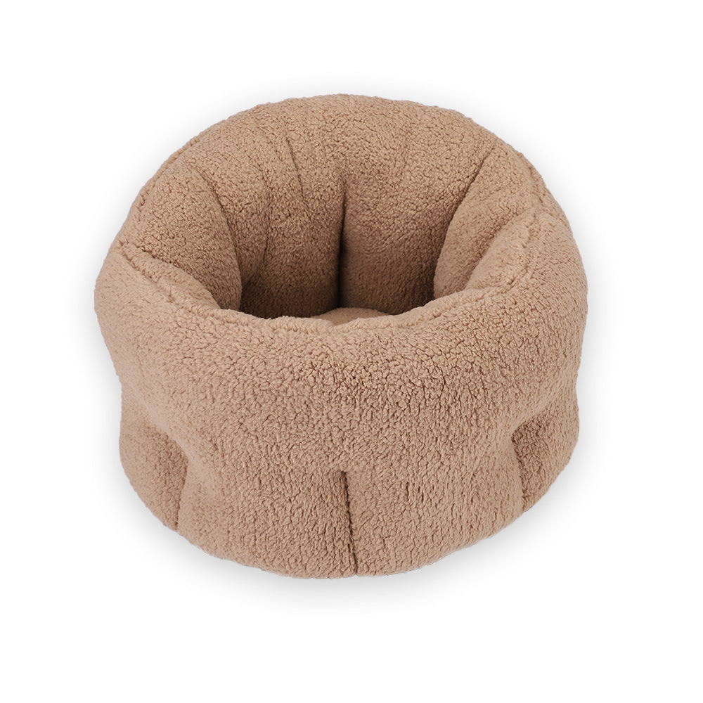 Cozy Cotton Cottage: Washable Wool Pet Bed