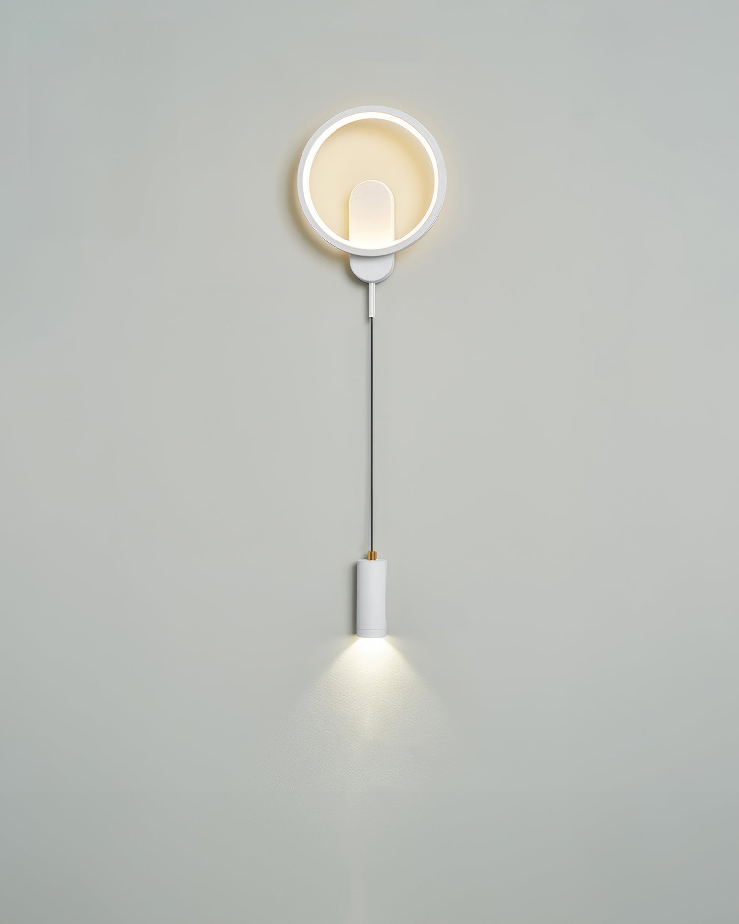 Nordic Wood Grain Elegant Vegglampe