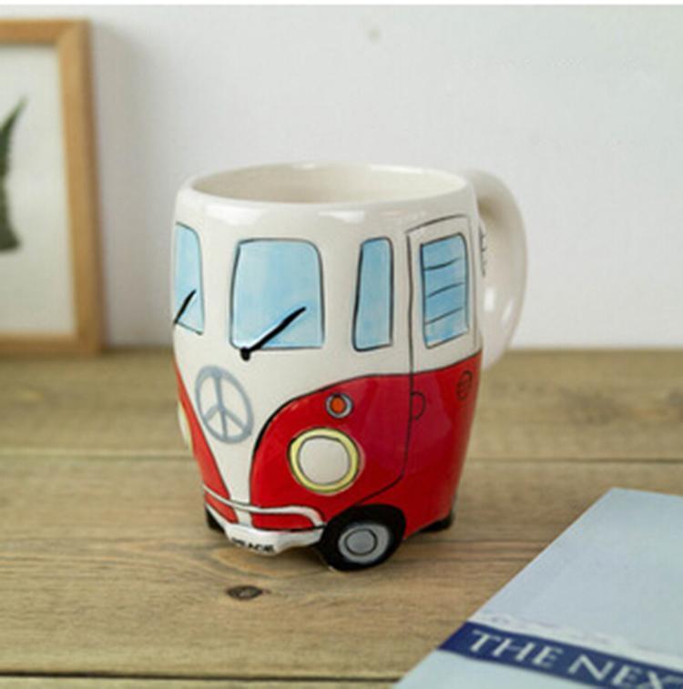 Vibrant Hippie Bus Coffee Mug – Eco-Friendly Ceramic