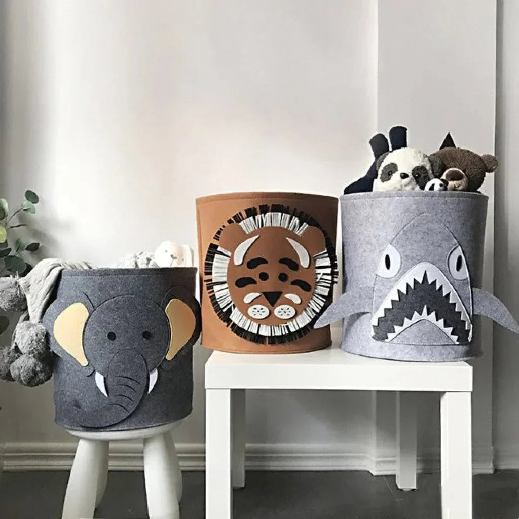 Wild Animal Toy Storage Basket