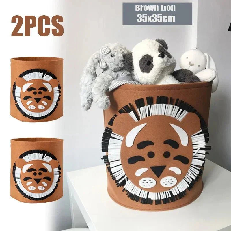 Wild Animal Toy Storage Basket