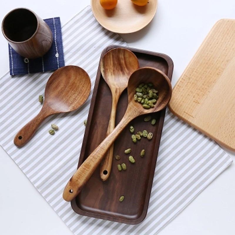 Woodland Teak Kitchen Utensils Collection