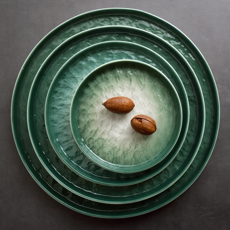 Elina Emerald Gradient Tableware Plate