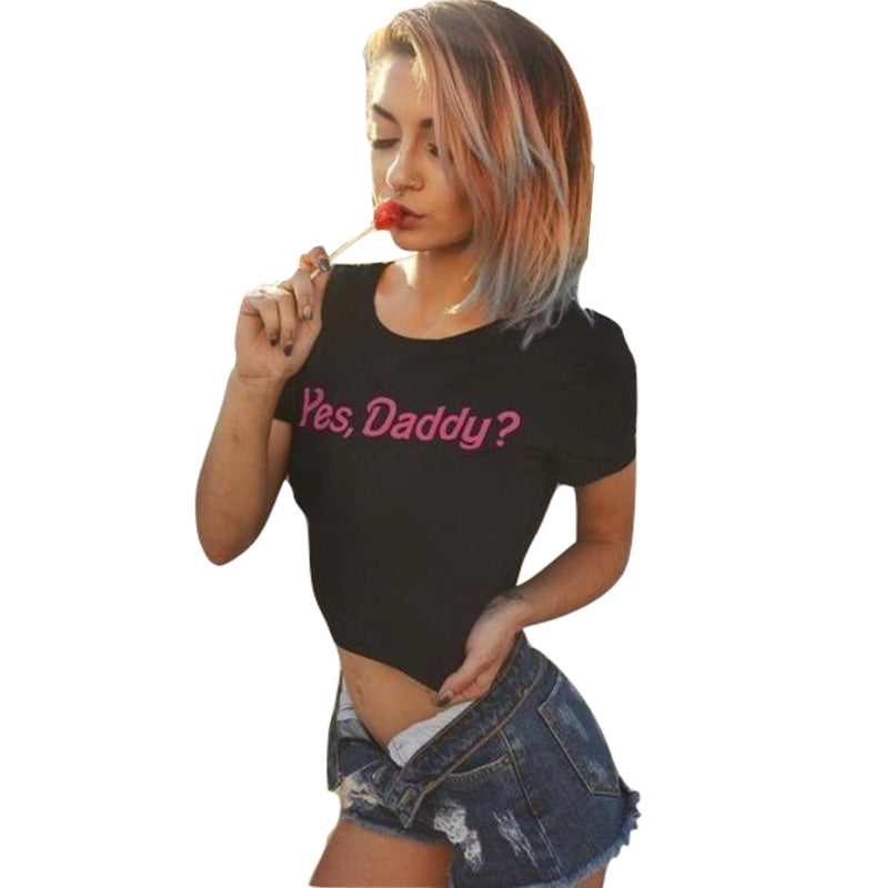 Kyllä Daddy Crop Top